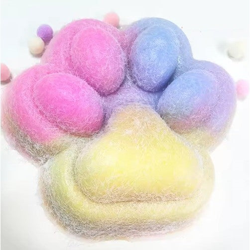 Jucarie Interactiva Squishy Antistres, Model Labuta De Pisica Cu Revenire Lenta, Material TPR Moale Si Textura Puf, 7.5 cm, Multicolor