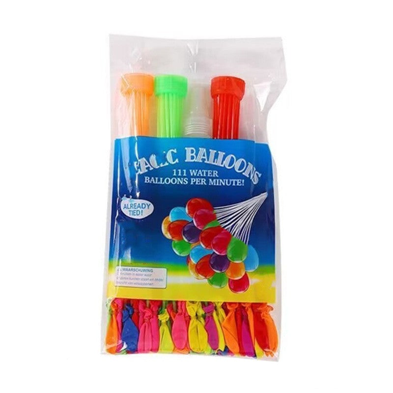 Baloane de Apa cu Umplere Rapida, Set Baloane de Lupta pentru Copii, Sistem de Sigilare Automata, Emulsie Biodegradabila, 111 Bucati, Multicolor