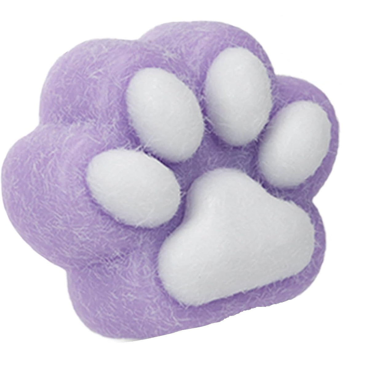 Jucarie Interactiva Squishy Antistres, Model Labuta de Pisica, Revenire Lenta, Material TPR Moale cu Textura Puf, 7.5 cm, Mov