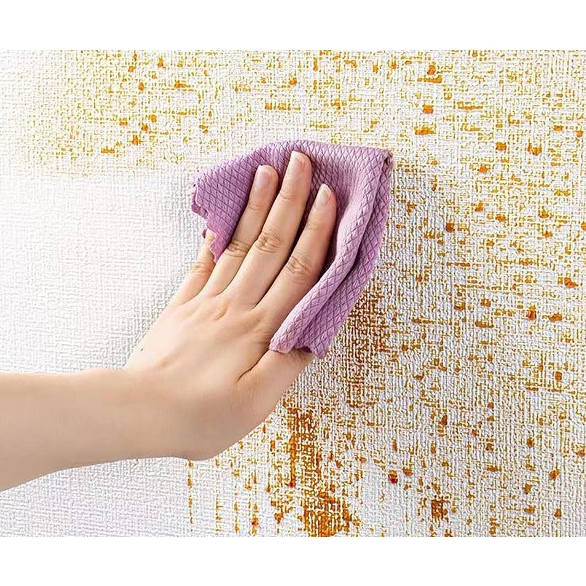 Tapet Autoadeziv Rola, Panza de In si Spuma XPE, Izolare Termica si Fonica, Rezistent la Umezeala, 10 m x 50 cm, 2.5 mm Grosime, Maro Texturat