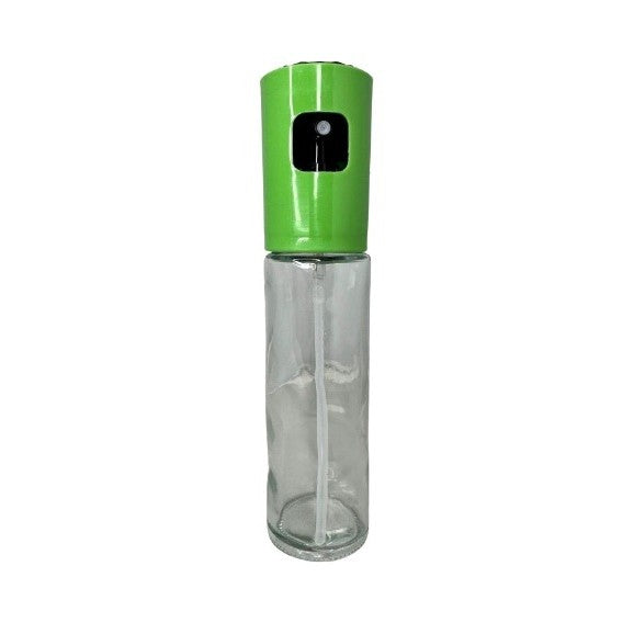 Pulverizator Ulei si Otet, Spray Reincarcabil pentru Gatit, Dozator din Sticla si Plastic, 100 ml, 18.3 x 4.3 cm, Verde Mat