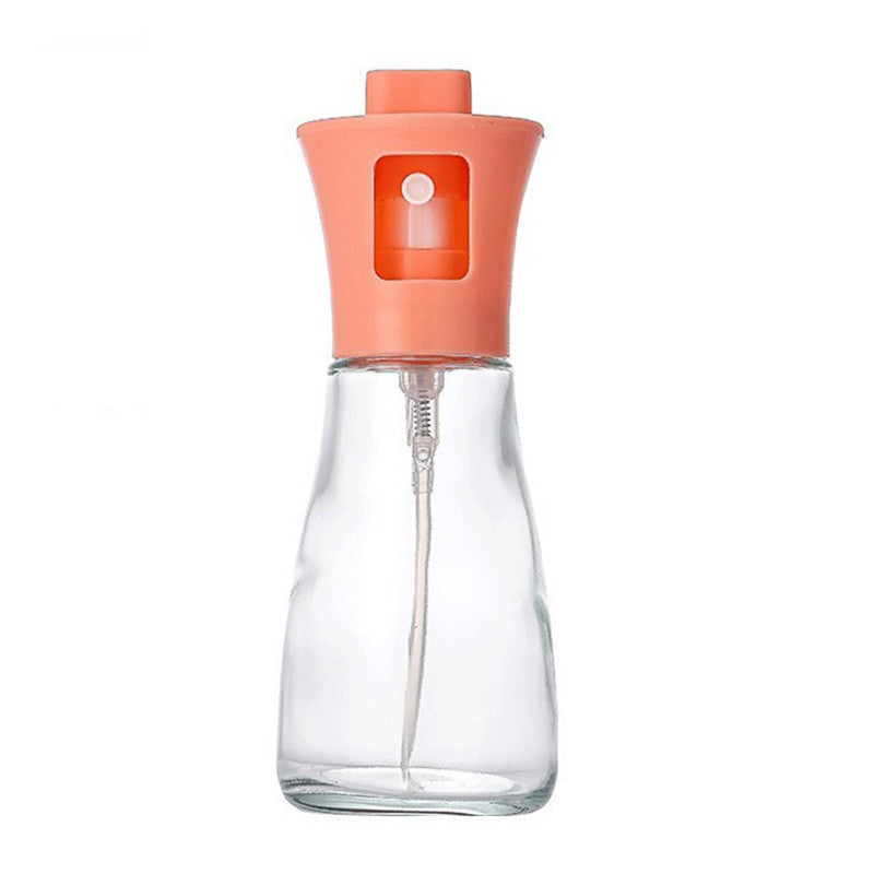 Pulverizator pentru Ulei si Otet, Spray Multifunctional pentru Gatit si Gratar, Sticla Rezistenta, Gura Larga de Umplere, Fara Scurgeri, 17.3 x 5.6 cm, 170 ml, Roz