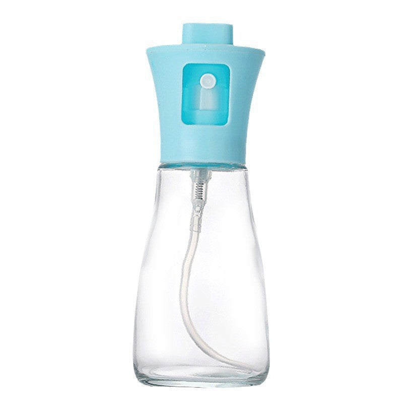Pulverizator pentru Ulei si Otet, Spray Multifunctional pentru Bucatarie, Gatit sau Gratar, Sticla Rezistenta, Gura Larga de Umplere, 17.3 x 5.6 cm, 170 ml, Albastru