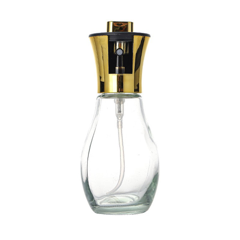 Pulverizator Ulei si Otet pentru Gatit, Spray de Bucatarie cu Sistem Anti-Picurare, Recipient din Sticla si Plastic, 200 ml, 16.7 x 5.2 cm, Gold