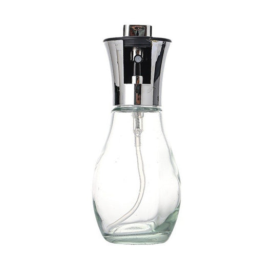 Pulverizator Ulei si Otet pentru Gatit, Spray Bucatarie cu Sistem Anti-Picurare, Recipient din Sticla, 200 ml, 16.7 x 5.2 cm, Argintiu