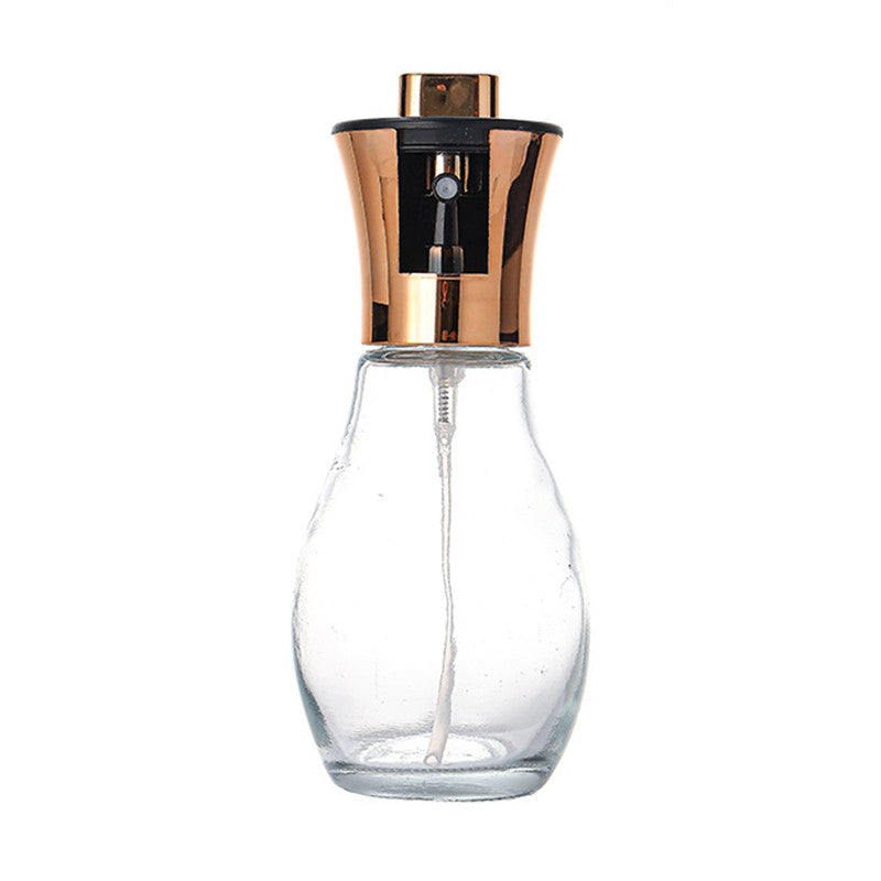 Pulverizator Ulei si Otet pentru Gatit, Spray de Bucatarie cu Inchidere Automata si Gura Larga, Sticla Rezistenta, 200 ml, 16.7 x 5.2 cm, Roz Gold