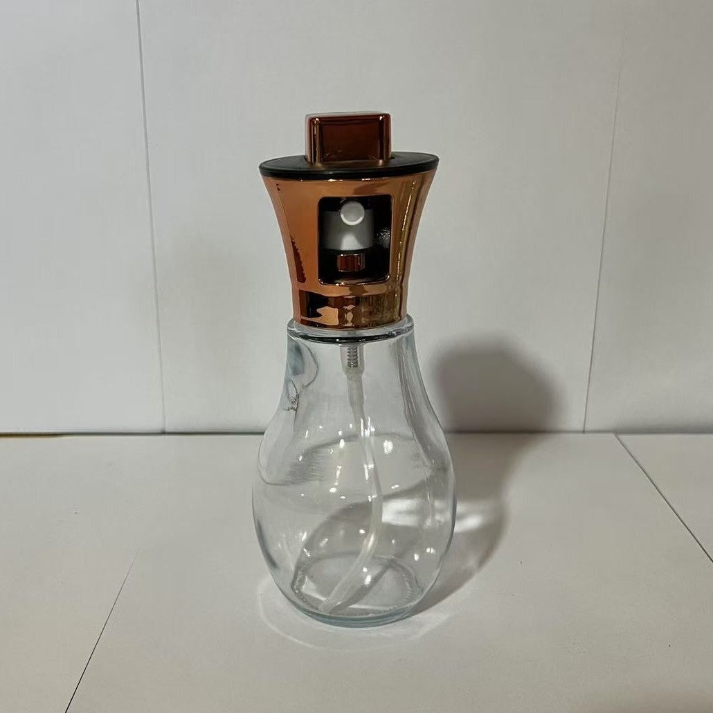Pulverizator Ulei si Otet pentru Gatit, Spray de Bucatarie cu Inchidere Automata si Gura Larga, Sticla Rezistenta, 200 ml, 16.7 x 5.2 cm, Roz Gold