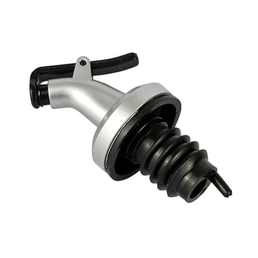 Picurator cu Dop pentru Sticle, Dispenser Controlat pentru Ulei, Otet si Sosuri, Otel Inoxidabil si Cauciuc, 8.5 x 3 cm, Argintiu