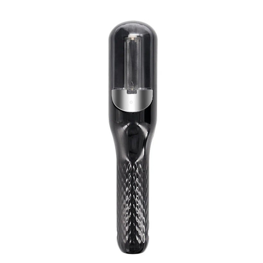 Aparat pentru Repararea Vârfurilor Despicate, Tehnologie cu Ioni Negativi, Dispozitiv 2 în 1 pentru Tundere și Netezire, Reîncărcabil USB, ABS și PC, Baterie 500 mAh, 24.8 x 5.3 x 5 cm, Negru