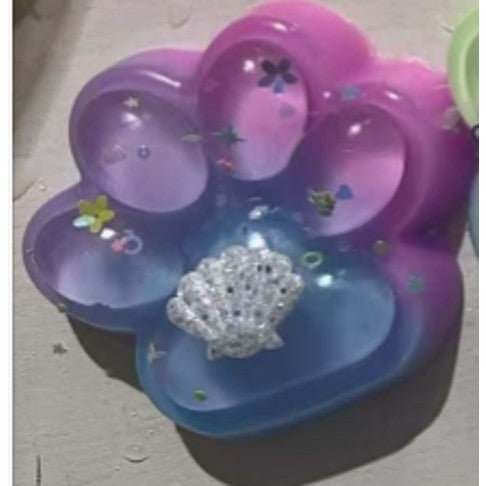 Jucarie Antistres Squishy, Labuta de Pisica Squeeze Toy cu Revenire Lenta, Terapie Senzoriala din Material TPR, 7.5 cm, Multicolor