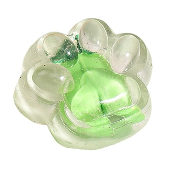 Jucarie Antistres Squishy Labuta de Pisica, Revenire Lenta, Material TPR Moale, Textura Pufoasa cu Model Legume, 7 x 6.5 cm, Multicolor