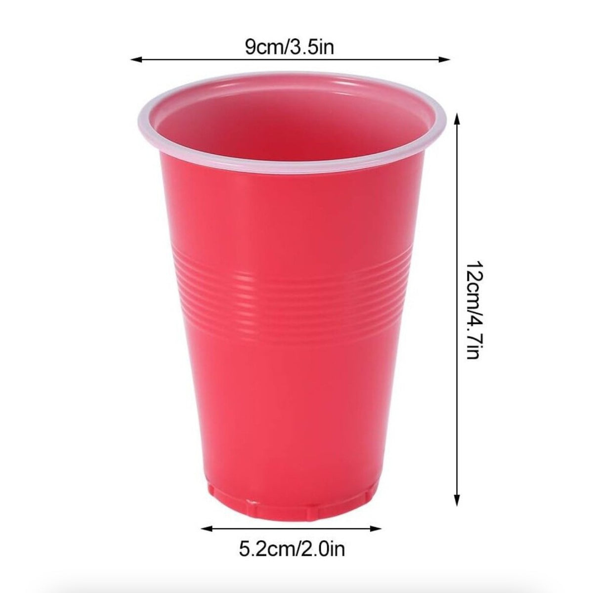 Joc de Baut Beer Pong, Set Interactiv de Petrecere pentru Adulti, Pahare Reutilizabile si Mingi de Tenis, Plastic, 24 Piese, Rosu si Albastru