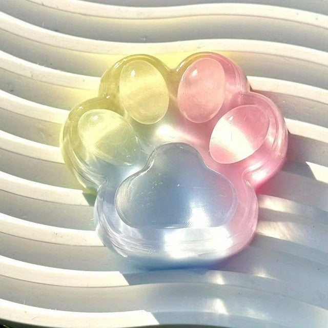 Jucarie Antistres Squishy, Labuta de Pisica cu Revenire Lenta, Jucarie Senzoriala Moale, Material TPR, 7.5 x 8.5 cm, Multicolor
