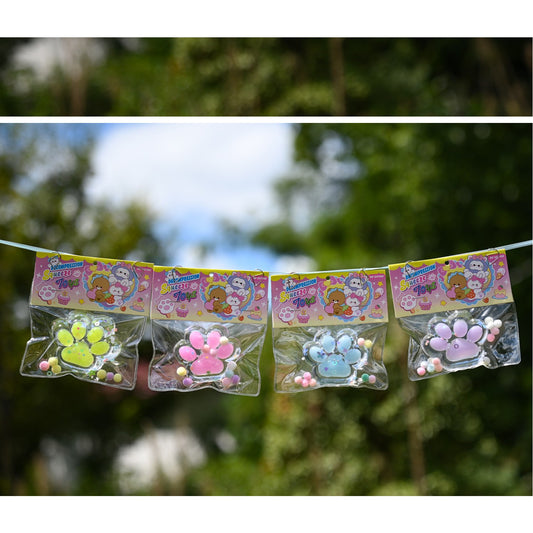 Jucarie Antistres Squishy Labuta de Pisica, Revenire Lenta pentru Relaxare Senzoriala, Material TPR Moale, 7.5 cm, Multicolor