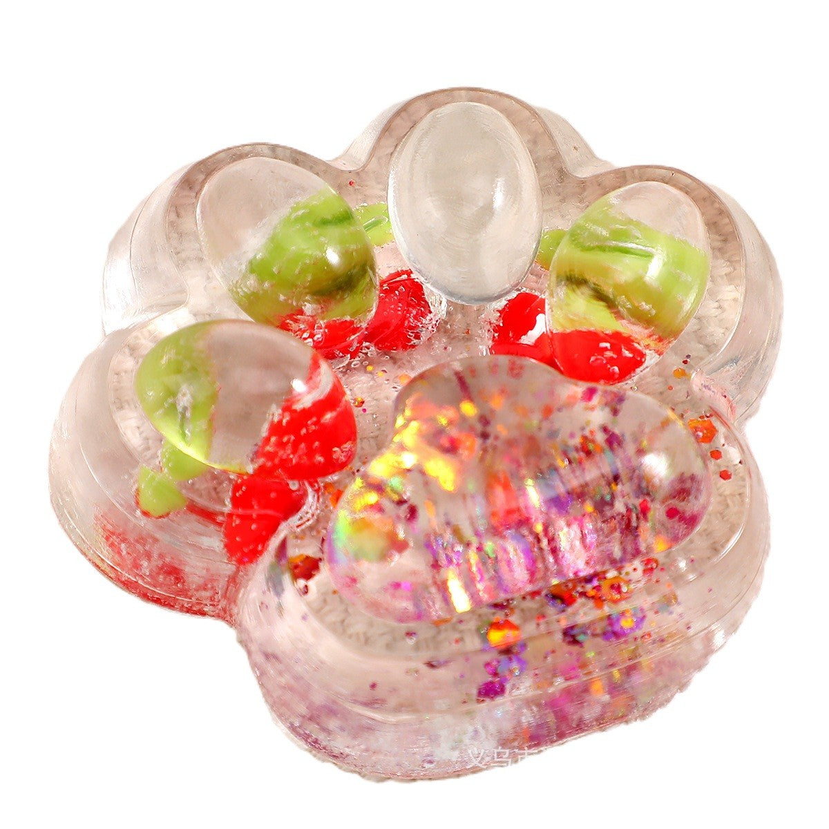 Jucarie Antistres Squishy, Labuta de Pisica cu Revenire Lenta, Terapie Senzoriala, Material TPR Moale, 7.5 x 6 cm, Multicolor, Model 270523
