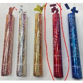 Tub de Confetti Party Popper, Tun Confetti Ignifuge si Lucioase, Mecanism cu Rasucire Manuala, Material Aluminiu, 30x5 cm, Rosu