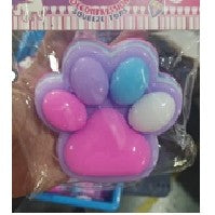 Jucarie Antistres Squishy Labuta de Pisica, Revenire Lenta, Textura Pufoasa din Material TPR, Ambalaj Transparent PVC, 8.5 x 7.5 cm, Multicolor Roz
