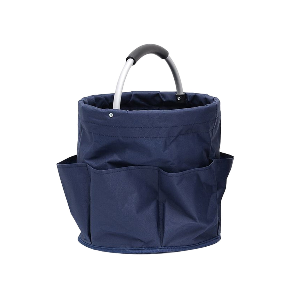 Geanta Tip Cos Multifunctional pentru Scule si Picnic, Buzunare Exterioare si Maner Metalic, Material Oxford 600D, Capacitate 17L, 28 x 28 x 28 cm, Albastru Marin