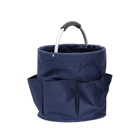 Geanta Tip Cos Multifunctional pentru Scule si Picnic, Buzunare Exterioare si Maner Metalic, Material Oxford 600D, Capacitate 17L, 28 x 28 x 28 cm, Albastru Marin