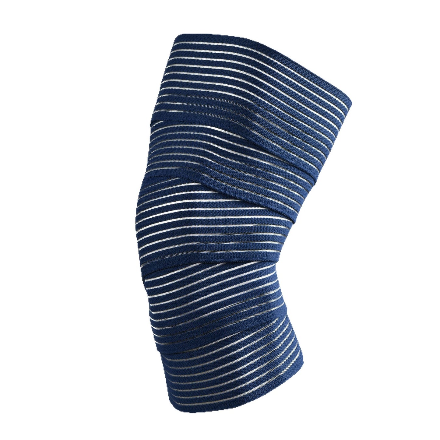 Orteză Elastică Universală, Fașă Compresivă pentru Membre, Gleznă, Genunchi și Încheietură, Prindere Velcro, Nailon, 180 x 7.5 cm, Albastru