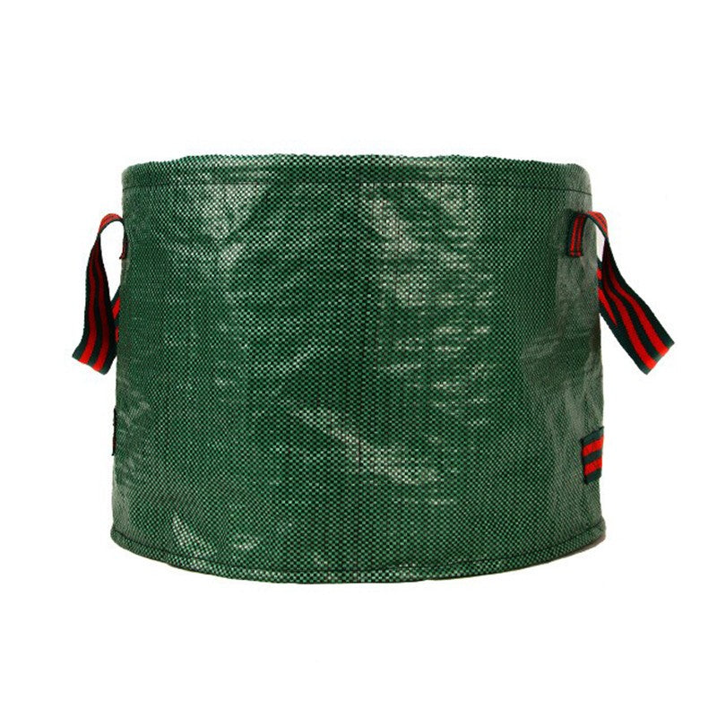 Sac de Colectare Frunze și Resturi Vegetale, Coș pentru Grădină Pliabil cu 3 Mânere, Polipropilenă Rezistentă, 60 l, 45 x 38 cm, Verde