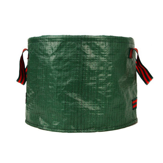 Sac de Colectare Frunze și Resturi Vegetale, Coș pentru Grădină Pliabil cu 3 Mânere, Polipropilenă Rezistentă, 60 l, 45 x 38 cm, Verde