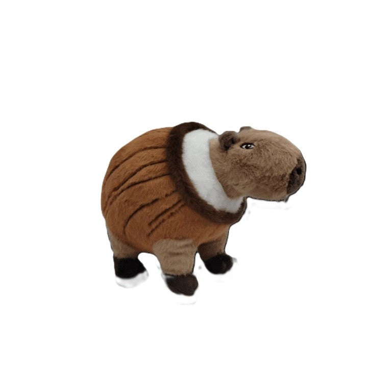 Jucarie De Plus Capybara Italian Brainrot, Model Moale Cu Agatatoare Pentru Rucsac Si Carucior, Bumbac PP, 25 x 17 cm, Maro
