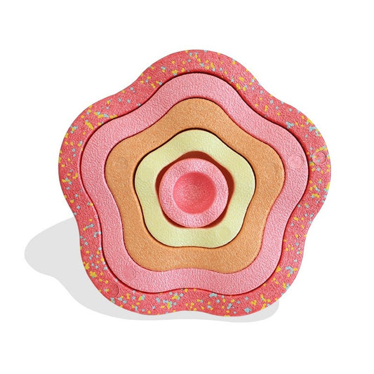 Jucarie Senzoriala De Echilibru Tip Stepping Stones, Set 5 Piese Pentru Coordonare Si Motricitate, Spuma PPE, Diametru 28 cm, Multicolor