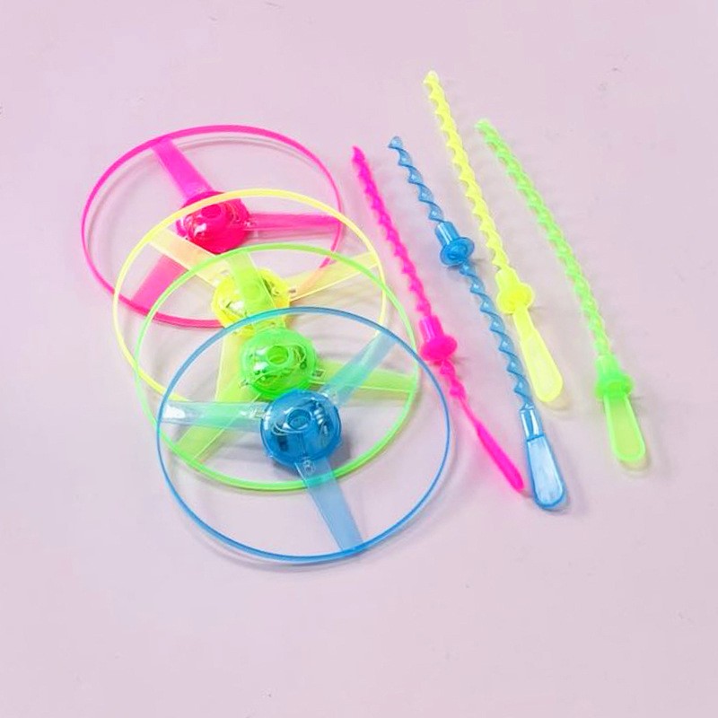 Jucarie Disc Zburator cu Lumini LED, Lansator Manual Tip Libelula, Plastic ABS Rezistent, 20 x 30 cm, 14 Ani+, Albastru
