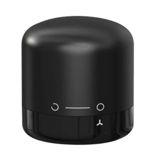 Dop de Etansare Vin cu Sistem de Vidare, Inchidere Rotativa On-Off, Dop Reutilizabil Anti-Oxidare, Silicon si ABS, 3.4 x 3.4 x 3.4 cm, Negru
