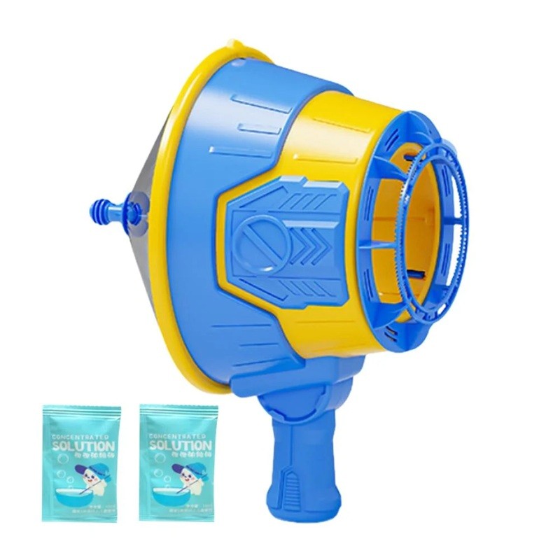 Suflator de Baloane Automat pentru Copii, Masina de Facut Bule cu Functie de Suflare, Plastic Rezistent, 4-6 Ani, 30.4 x 14.2 x 22.2 cm, Albastru