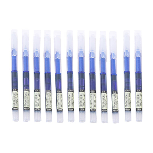 Set Pixuri Profesionale cu Bila, Cerneala pe Baza de Apa, Varf Subtire 0.5 mm, Design Ergonomic, Pentru Scoala si Birou, 12 Bucati, Albastru