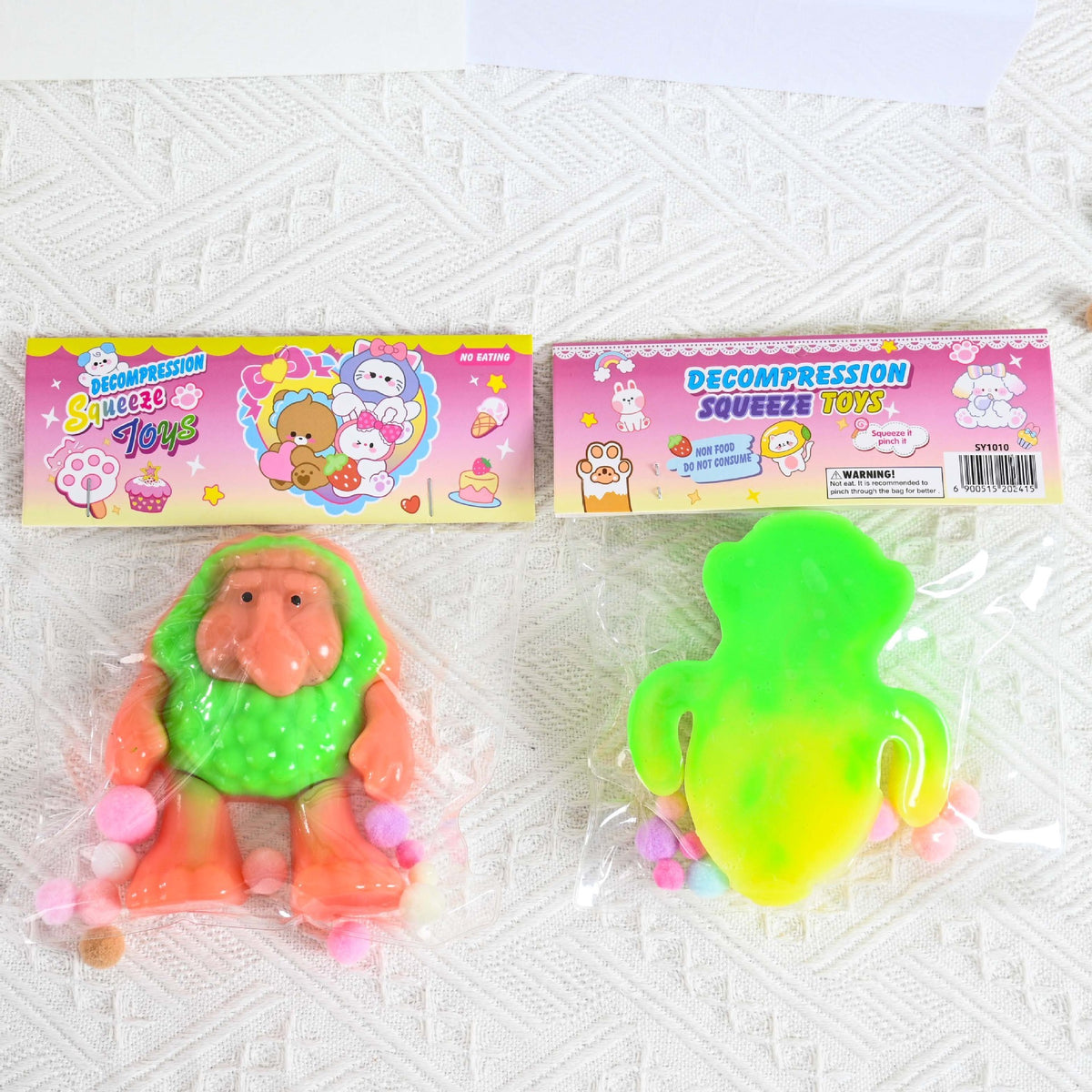 Jucarie Antistres Squishy, Model Brr Brr Patapim cu Revenire Lenta, Material Elastic TPR Moale, 12 x 11 x 3 cm, Multicolor