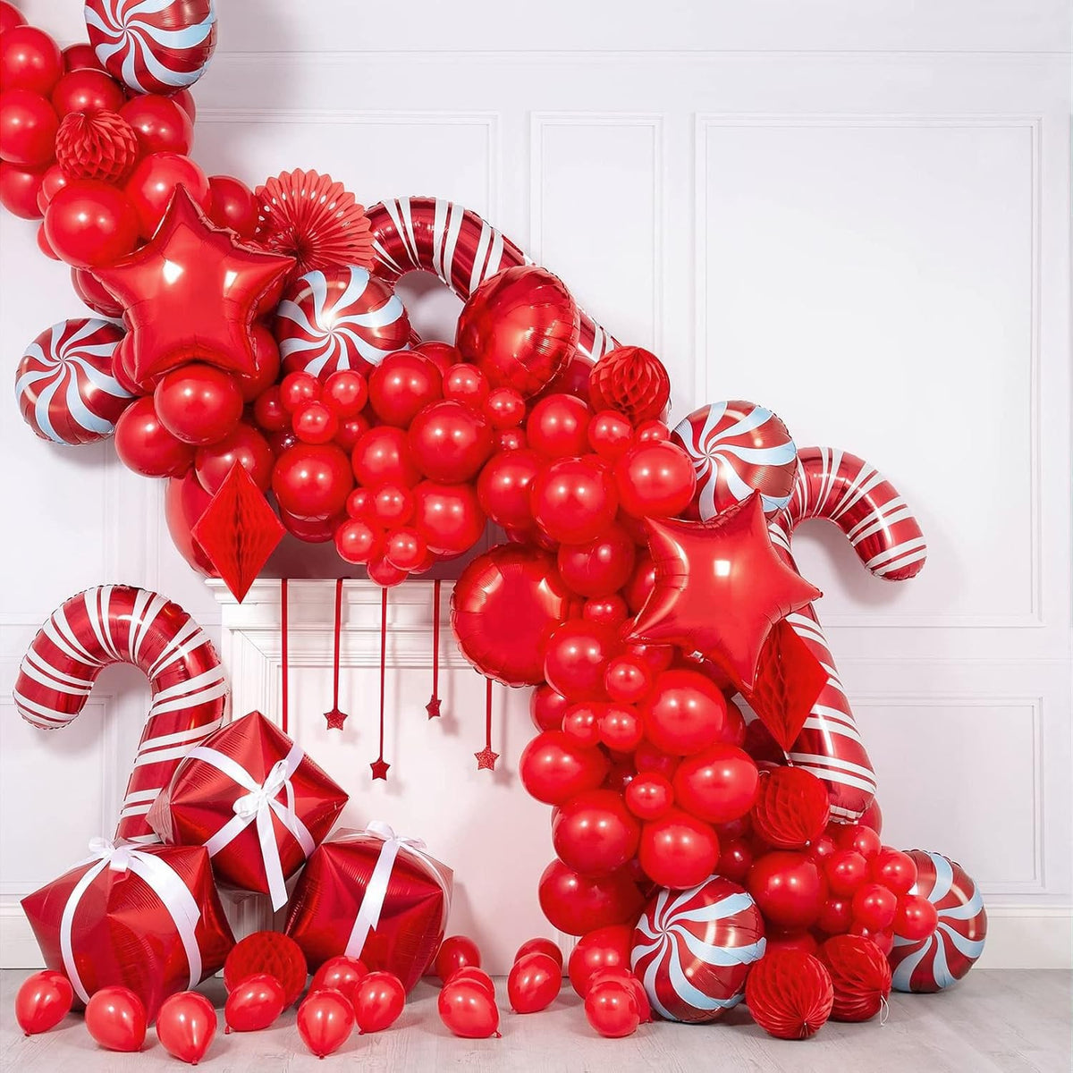 Set 12 Baloane din Latex Standard, Potrivite pentru Aer sau Heliu, Decoratiuni Petreceri si Aniversari, 25 cm, Rosu