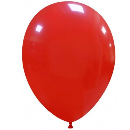 Set 12 Baloane din Latex Standard, Potrivite pentru Aer sau Heliu, Decoratiuni Petreceri si Aniversari, 25 cm, Rosu