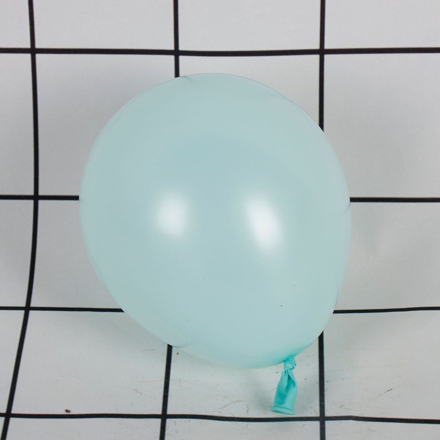 Set 12 Baloane din Latex Macaroon pentru Petreceri, Compatibile cu Aer sau Heliu, Finisaj Mat, 30 cm, Albastru
