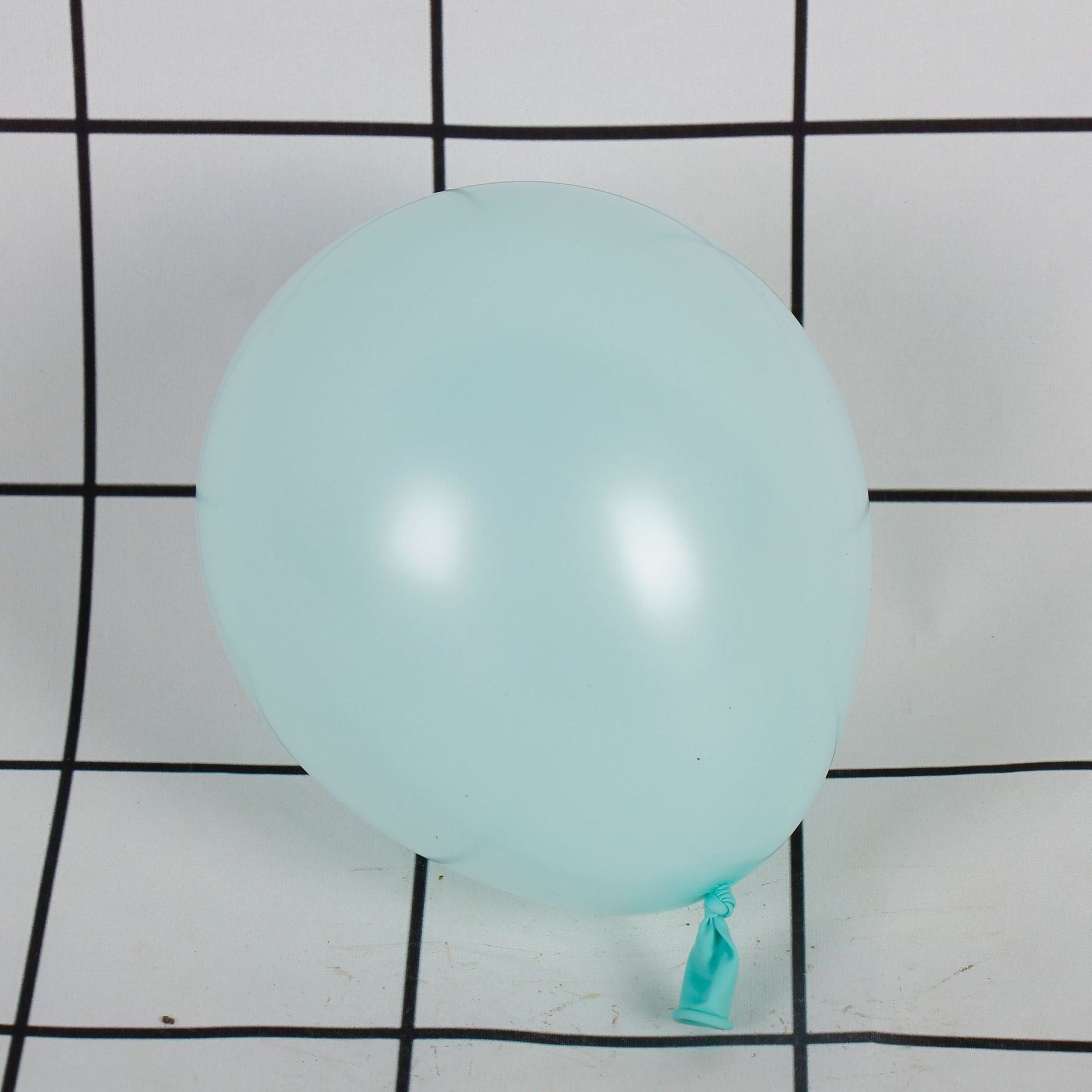 Set 12 Baloane din Latex Macaroon pentru Petreceri, Compatibile cu Aer sau Heliu, Finisaj Mat, 30 cm, Albastru