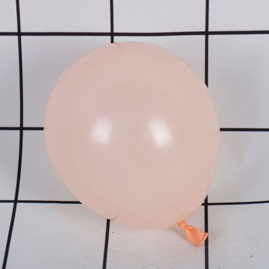 Set 12 Baloane din Latex Macaroon, Accesorii Petreceri și Evenimente, Compatibile Aer sau Heliu, Finisaj Mat, 30 cm, Portocaliu