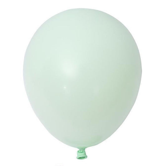 Set 12 Baloane din Latex Macaroon, Accesorii Decor Petreceri, Compatibile Aer sau Heliu, Finisaj Mat Pastel, 30 cm, Verde