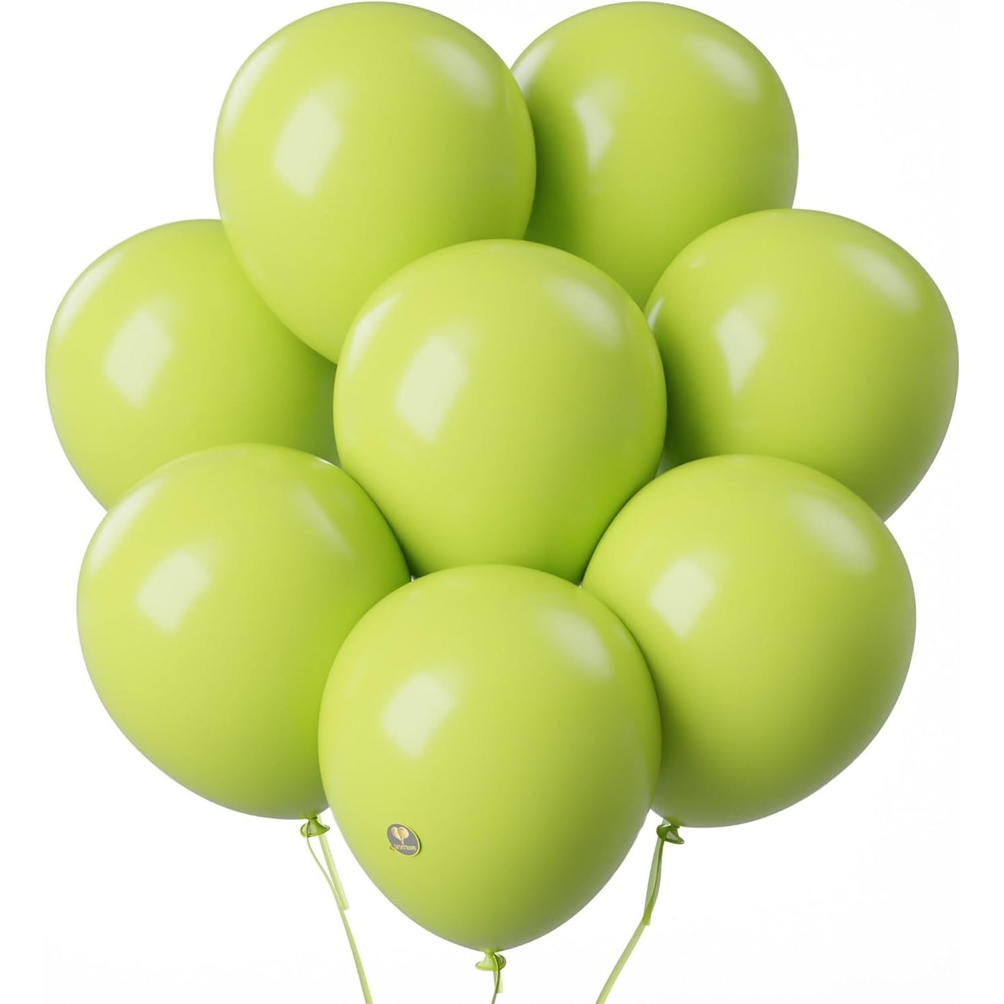 Set 12 Baloane din Latex Standard pentru Decoratiuni Petreceri, Umflare Aer sau Heliu, Verde Lime, 13 cm