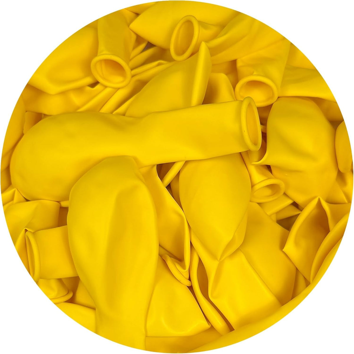Set 12 Baloane din Latex Standard, Decoratiuni Petreceri, Compatibile Aer si Heliu, Galben, 13 cm, 12 Bucati