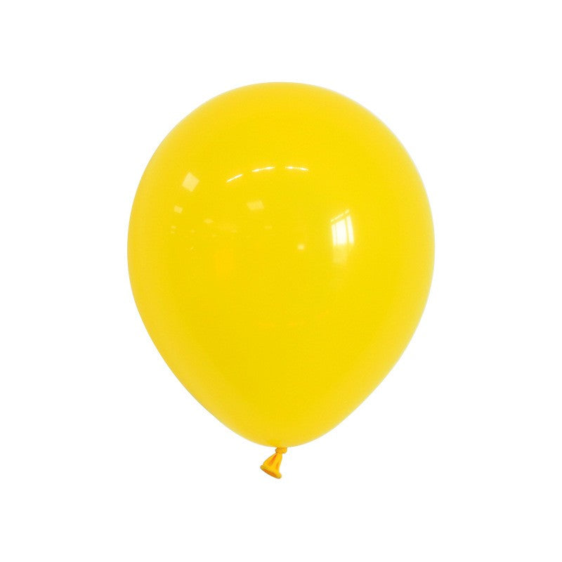 Set 12 Baloane Petrecere, Latex Standard pentru Aer sau Heliu, 25 cm, Galben