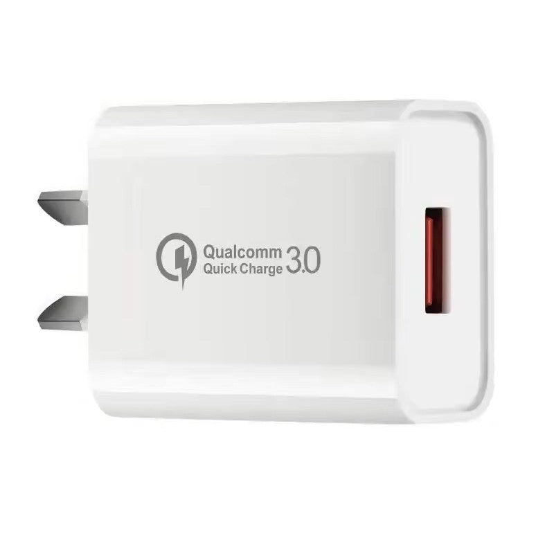 Incarcator Retea Fast Charge Quick Charge 3.0, Adaptor Priza USB 18W, 5V 3A, Compatibilitate Universala, Fara Cablu, Alb