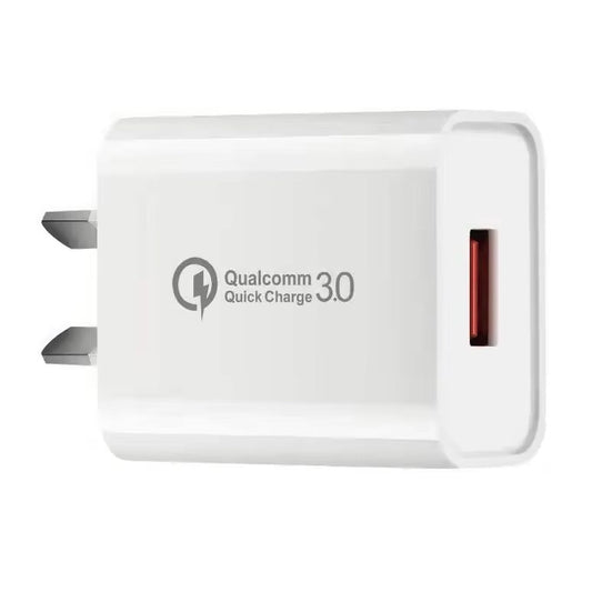 Incarcator Retea Fast Charge Quick Charge 3.0, Adaptor Priza USB 18W, 5V 3A, Compatibilitate Universala, Fara Cablu, Alb