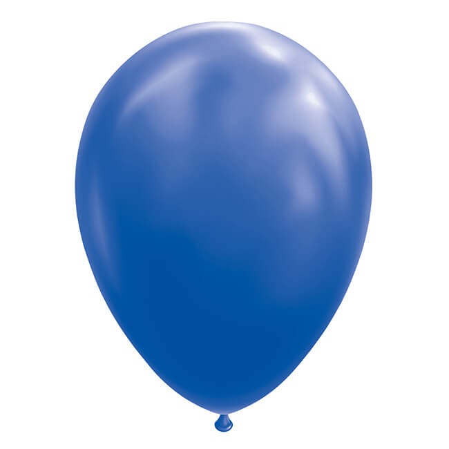 Set 12 Baloane Petrecere, Latex Standard pentru Aer sau Heliu, 30 cm, Albastru