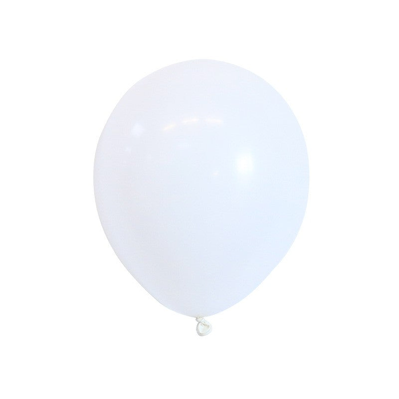 Set 12 Baloane din Latex Standard, Decoratiuni Petreceri, Compatibile Aer sau Heliu, 25 cm, Alb