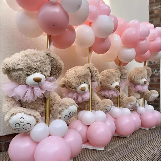 Set 12 Baloane din Latex Standard, Potrivite pentru Aer sau Heliu, Decoratiuni Party, Roz Deschis, 25 cm