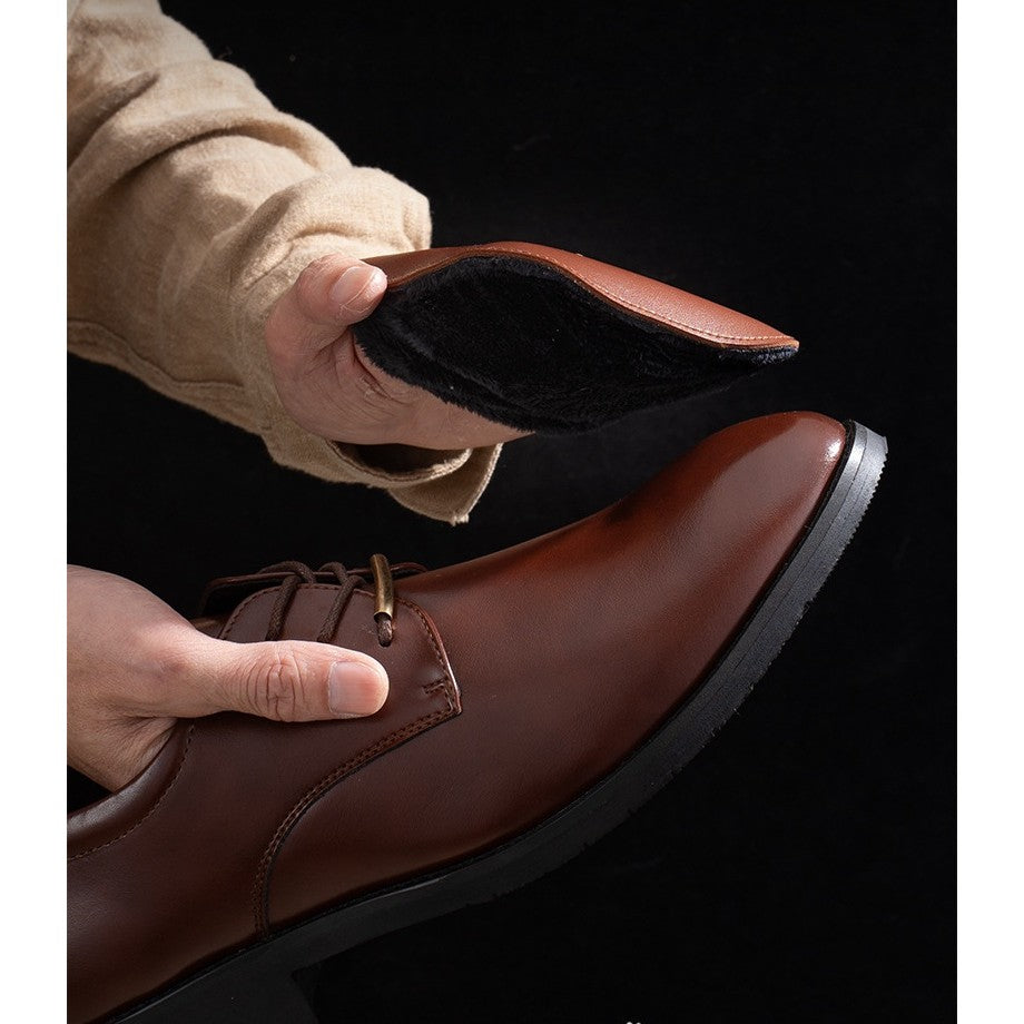 Mănușă Lustruit Pantofi din Piele, Accesoriu Curățare și Îngrijire Încălțăminte, PVC și Imitație Lână Catifelată, Maro, 18.2 x 12 x 10.8 cm