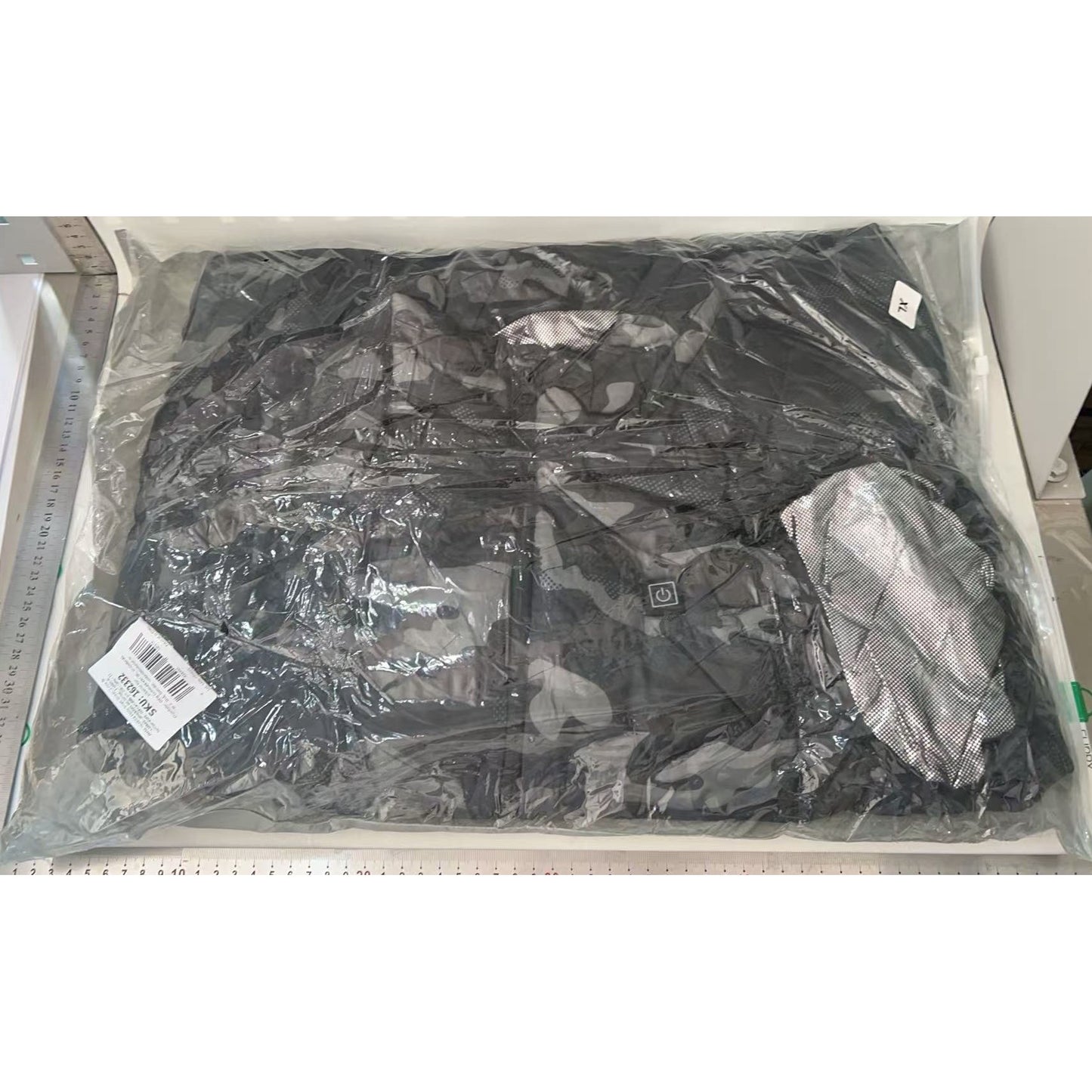 Vesta cu Incalzire Unisex, 2 Zone de Caldura cu Infrarosu, 3 Trepte de Temperatura, Incarcare USB, Material Poliester si Bumbac, Albastru, Marime XL (58-65 kg)