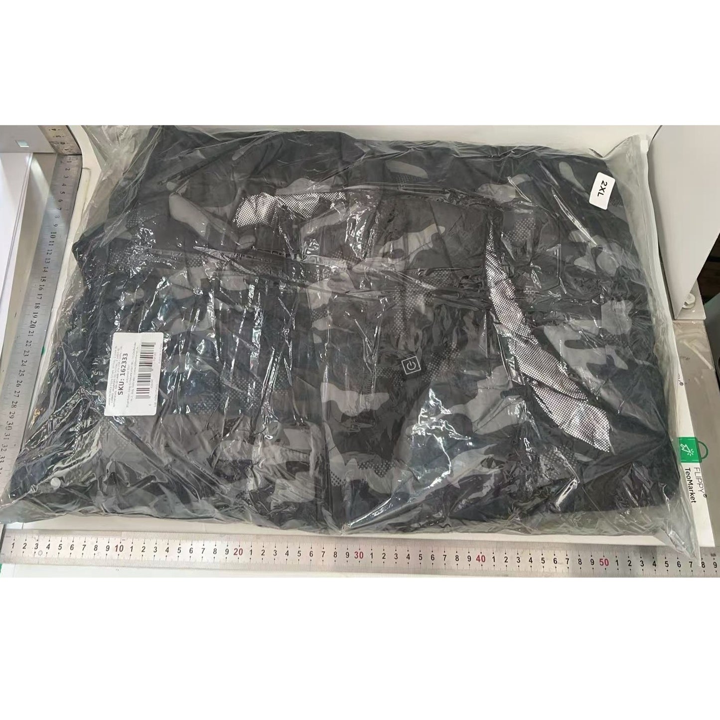 Vestă Cu Încălzire Electrică Unisex, 2 Zone De Încălzire Cu Infraroșu, 3 Trepte Temperatură, Încărcare USB, Exterior Poliester Și Umplutură Bumbac, Albastru, Mărime XXL, 65-75 kg